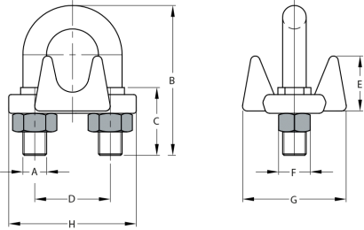 Wire Rope Clips (WRC) - Global Rope Fittings